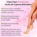 PureBeauty - Aceite de Ciprés Rotundus Reducción de Vello Corporal
