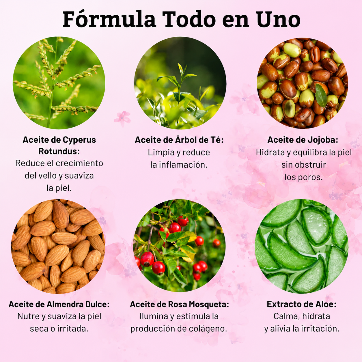 PureBeauty - Aceite de Ciprés Rotundus Reducción de Vello Corporal